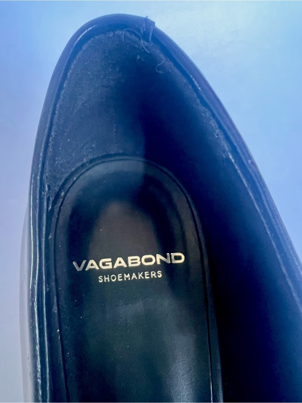 Vagabond Black Leather Mary Jane Heels Pointed Toe Block 2.75” Heel - Picture 3 of 6